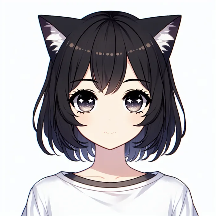 Anime Cat Girl Illustration | AI Art Generator | Easy-Peasy.AI