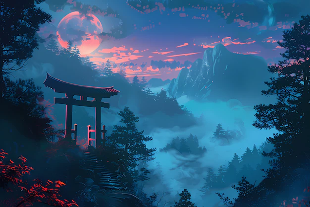 Japanese Wallpaper Anime Images - Free Download on Freepik