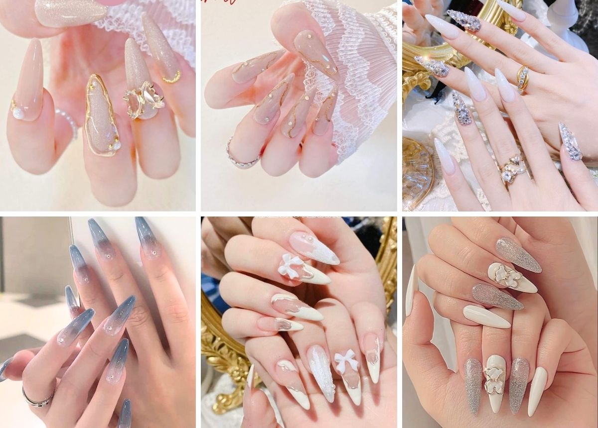 20+ Mẫu nail móng nhọn tròn, đẹp, sang chảnh, cá tính 2024 ...