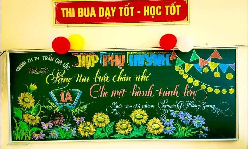 Tổng hợp mẫu trang trí bảng họp phụ huynh đẹp - Bảng HLT